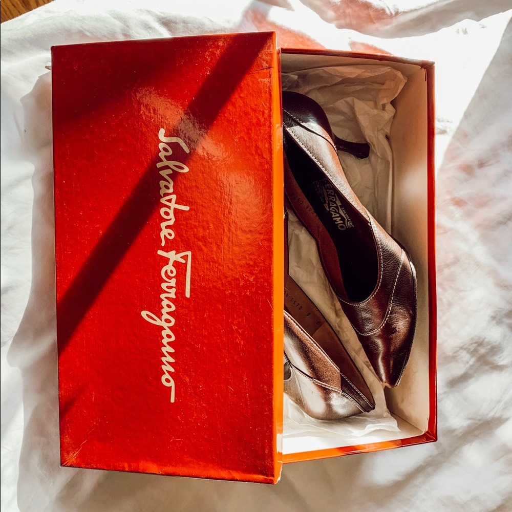 Salvatore Ferragamo Brown Heels